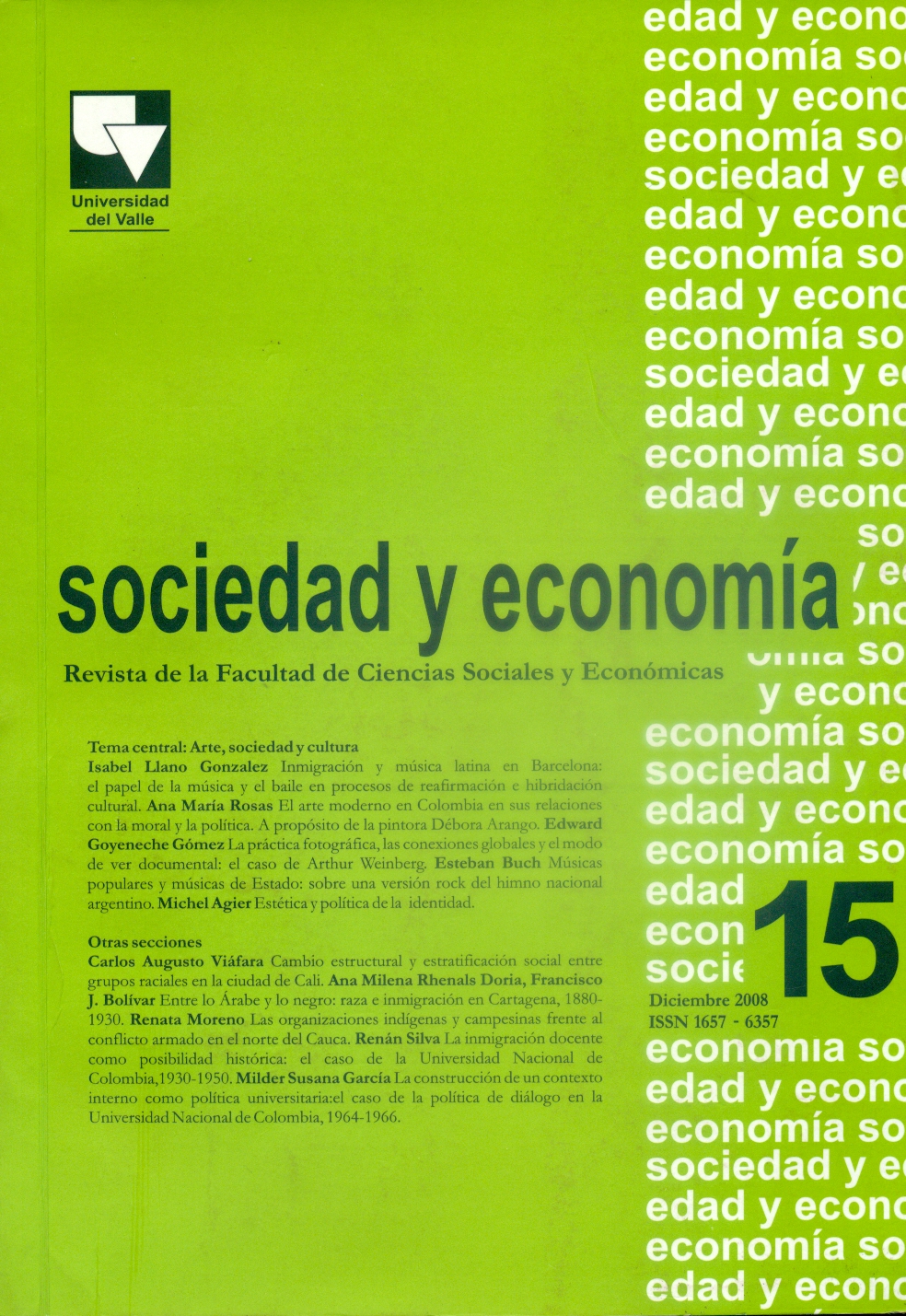 Sociedad y Economía: 15